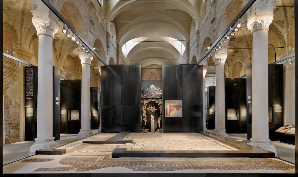 Interior of the archaeological museum of Cremona