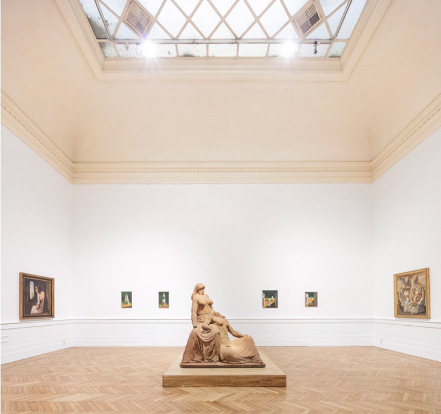 Interior of the National Gallery of Modern and Contemporary art in Rome