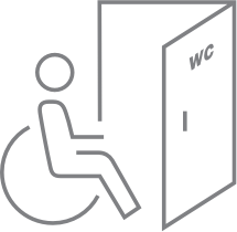 Icon of the accessible toilets