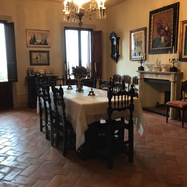 La sala da pranzo