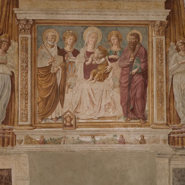 Maria allatta Gesù con Pietro, Caterina, Margherita e Paolo