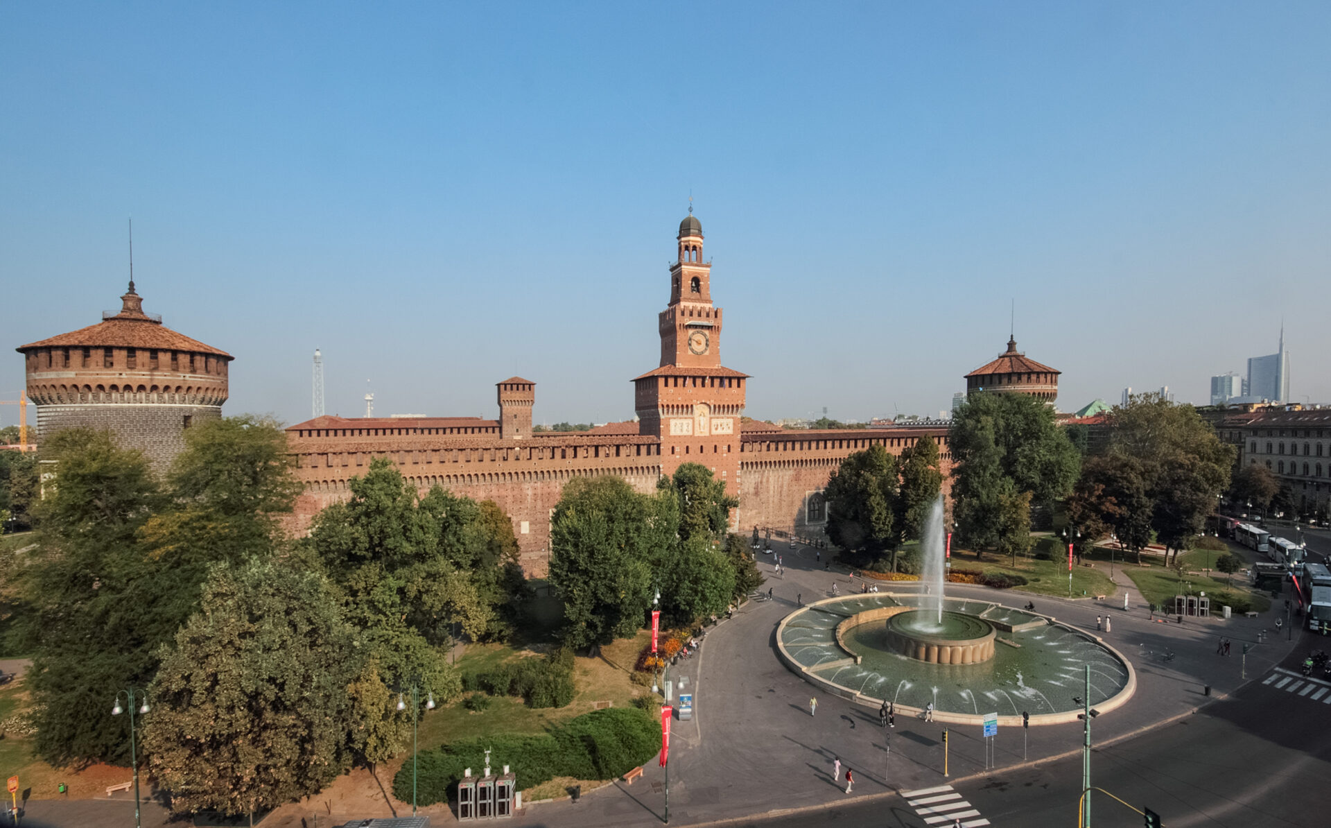 Veduta del Castello Sforzesco