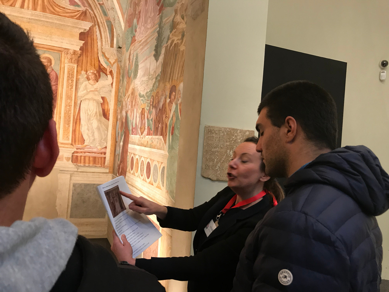 Tour guide at the Benozzo Gozzoli Museum