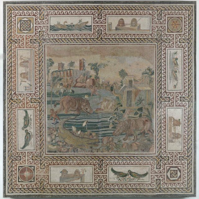 Il Pavimento a mosaico con il fiume Nilo