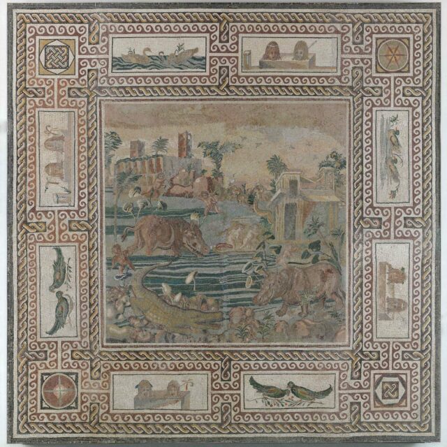 Il Pavimento a mosaico con il fiume Nilo