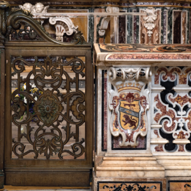 High altar balustrade