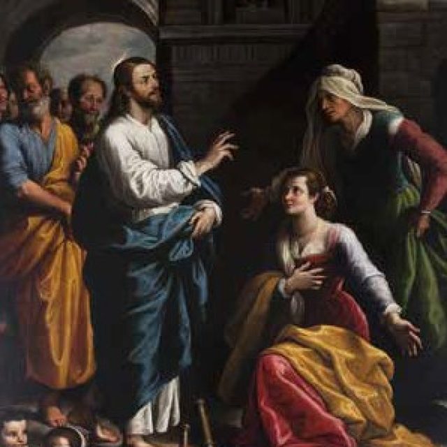 Cristo ospitato in casa di Marta e Maria