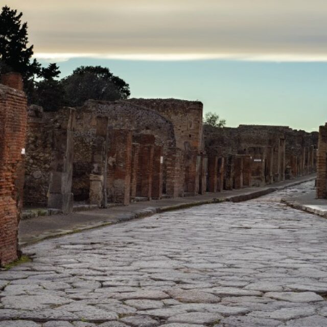 The streets in Pompei