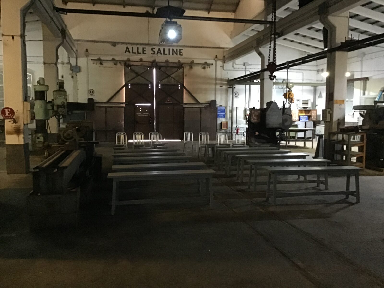 Interno dello stabilimento delle saline